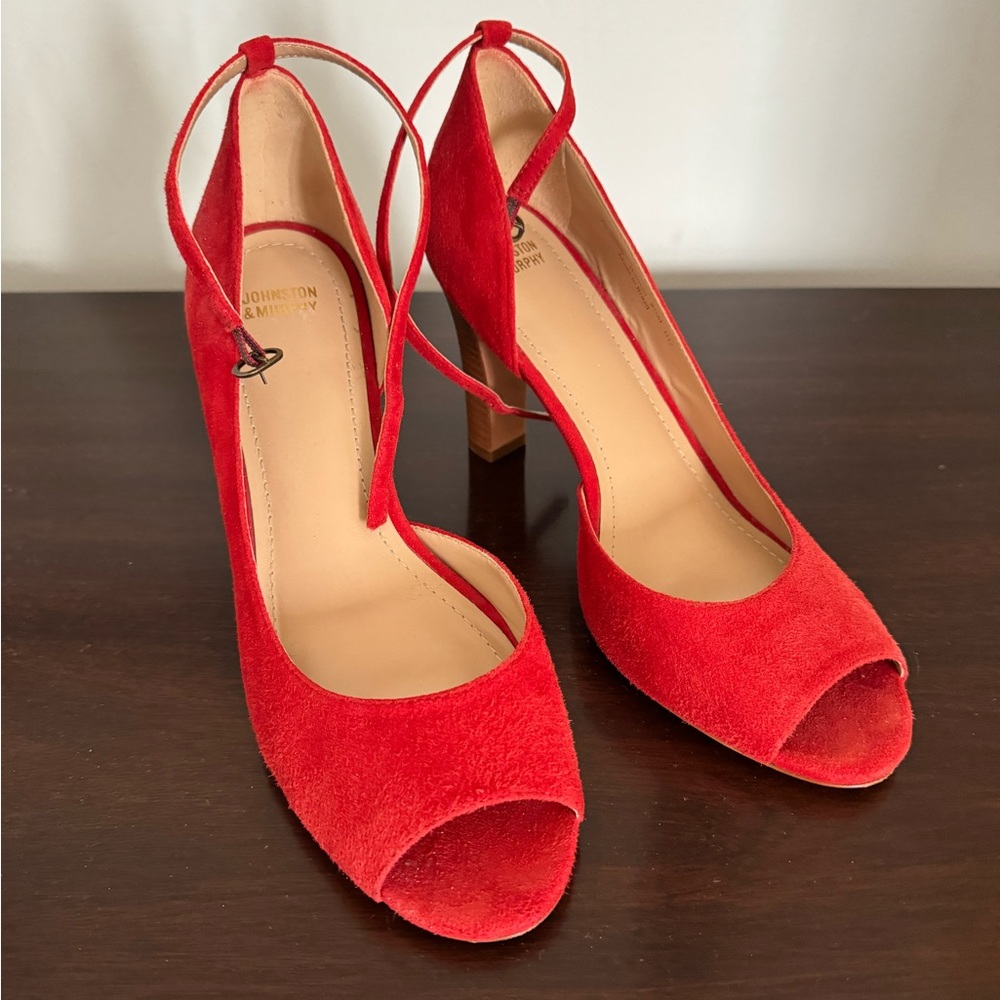 Johnston & Murphy Suede Leather Heels